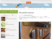 Tablet Screenshot of mespetitesastuces.com